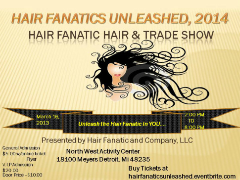 Exhibitor and Vendor Signs for Hair Fanatics Unleashed Trade Show in Detroit MI